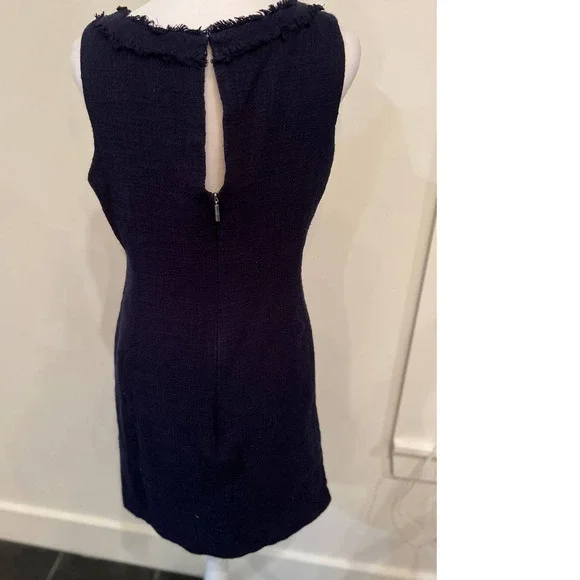 Karl Lagerfeld Blue Tweed Dress - Picture 2 of 9